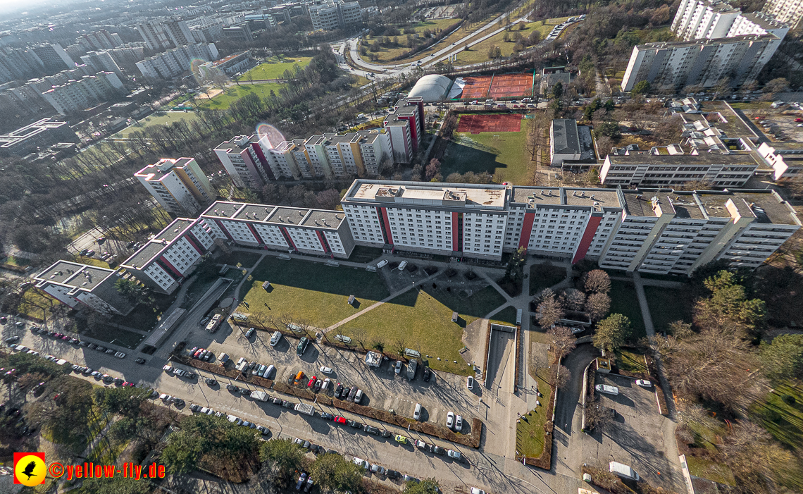 07.02.2023 - Luftbilder vom Marx-Zentrum und Umgebung in Neuperlache